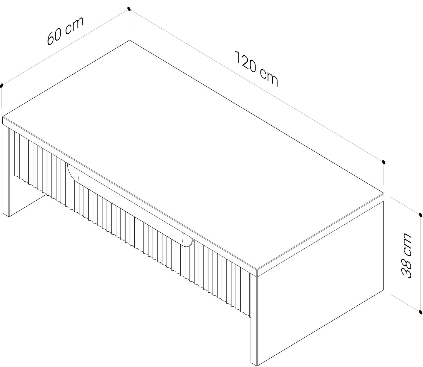 Akira American Oak Coffee Table