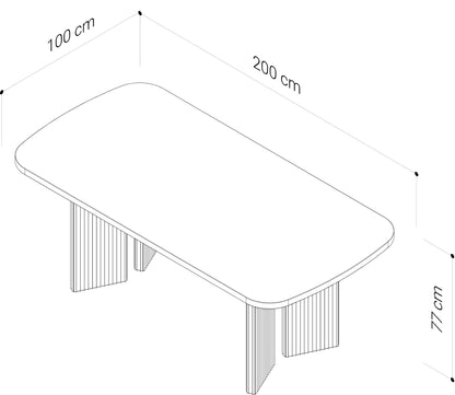 Akira American Oak Dining Table