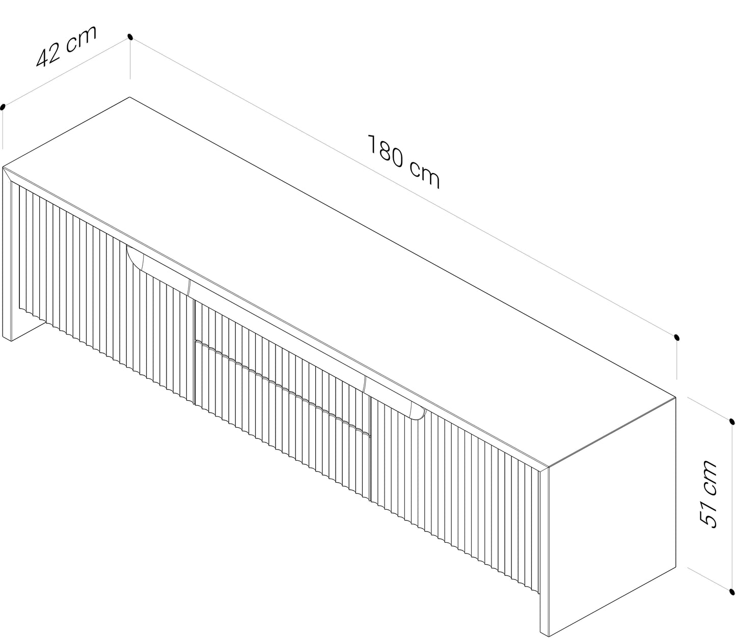 Akira American Oak Entertainment Unit
