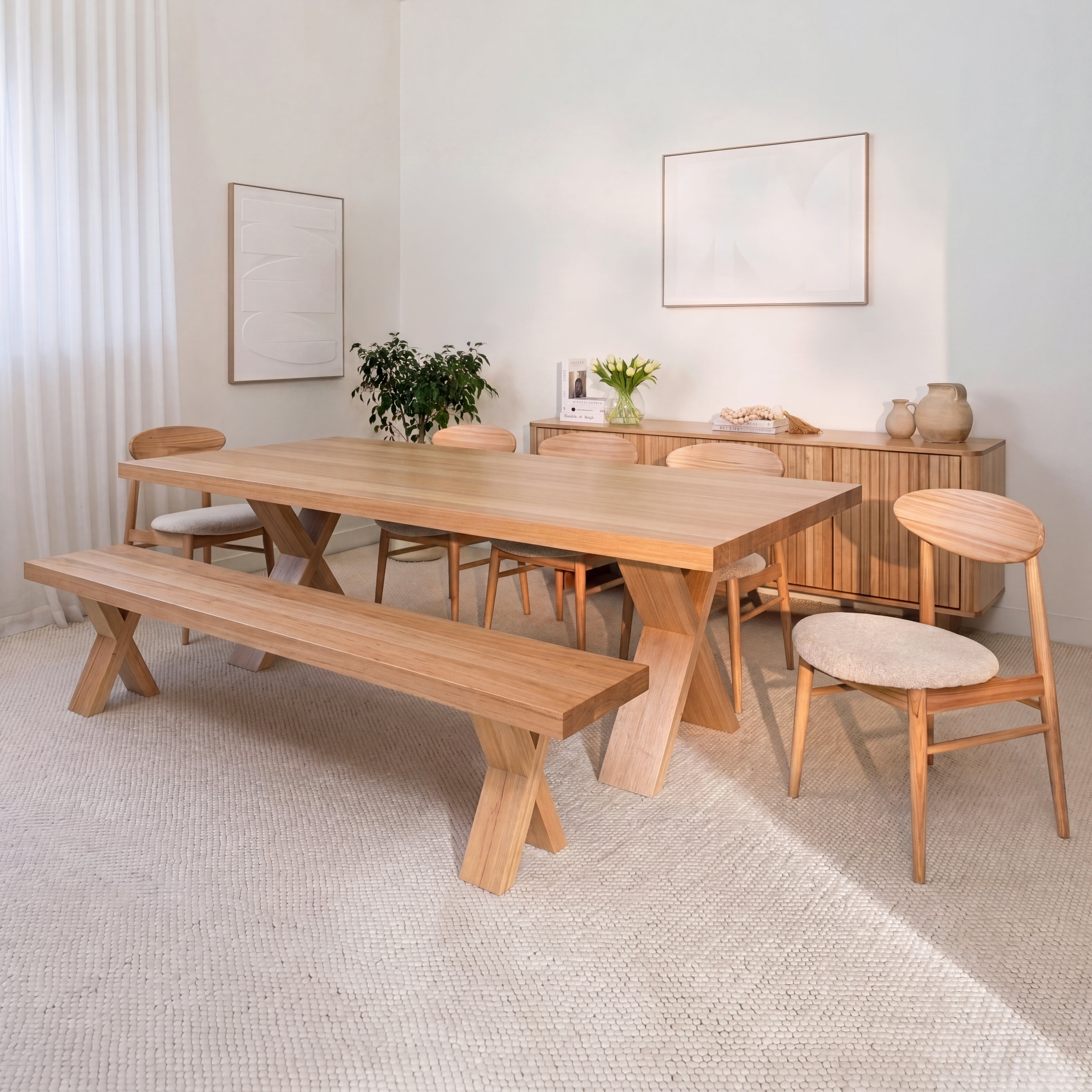 Timber Bench Seats | The Acacia Tree
