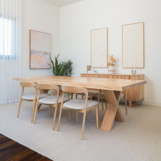 Axl Vic Ash Feature Dining Table - Made in Australia