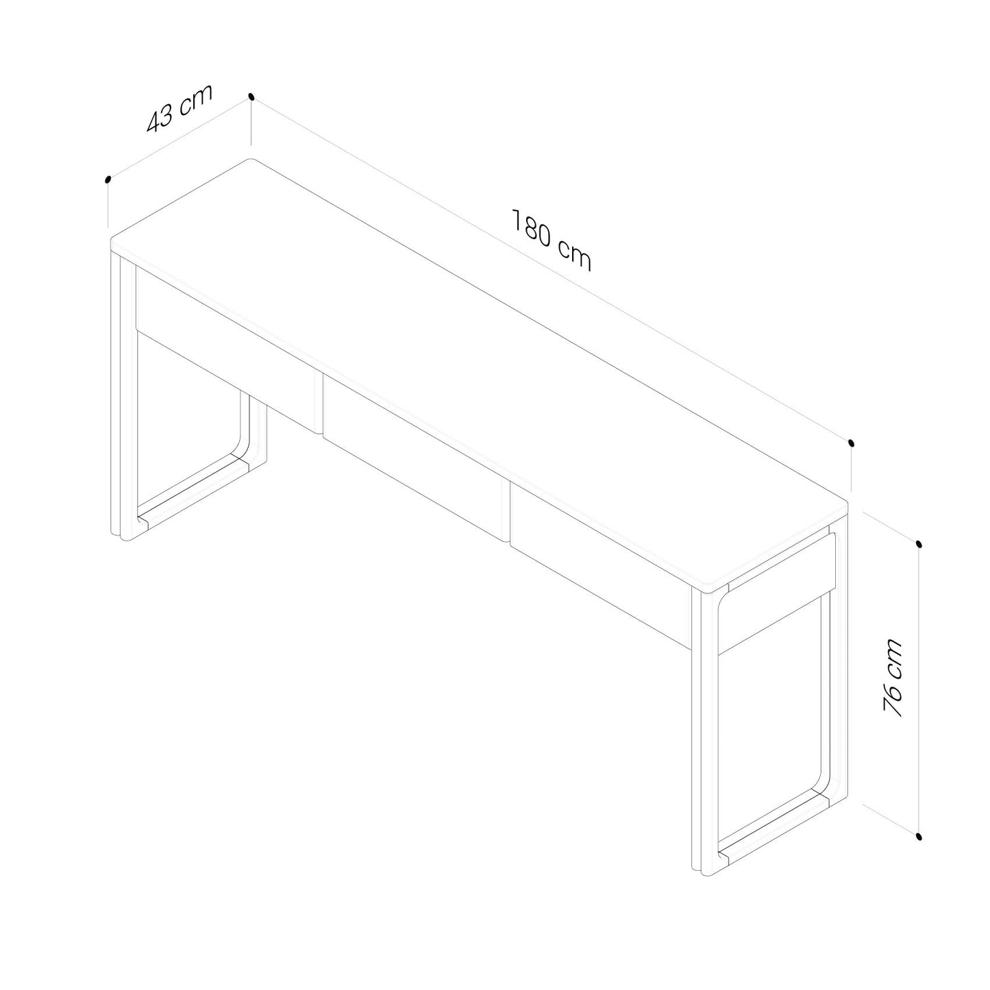 Blair Wormy Chestnut Console