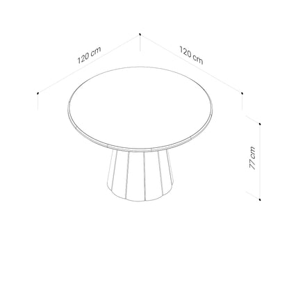 Blossom American Oak Round Dining Table