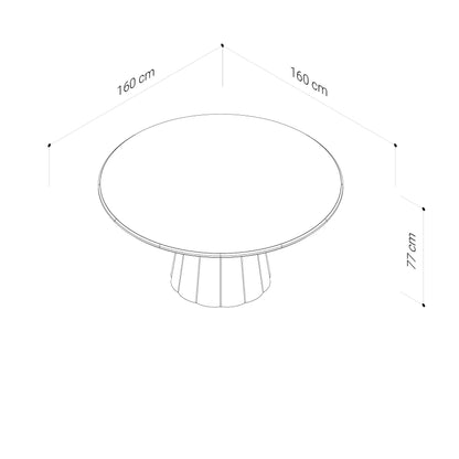 Blossom American Oak Round Dining Table