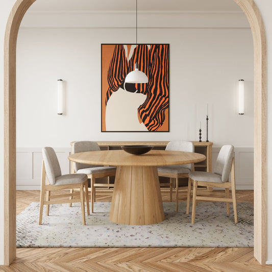 Blossom American Oak Round Dining Table
