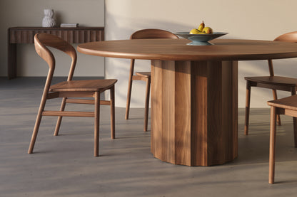 Brooklyn Walnut Round Dining Table