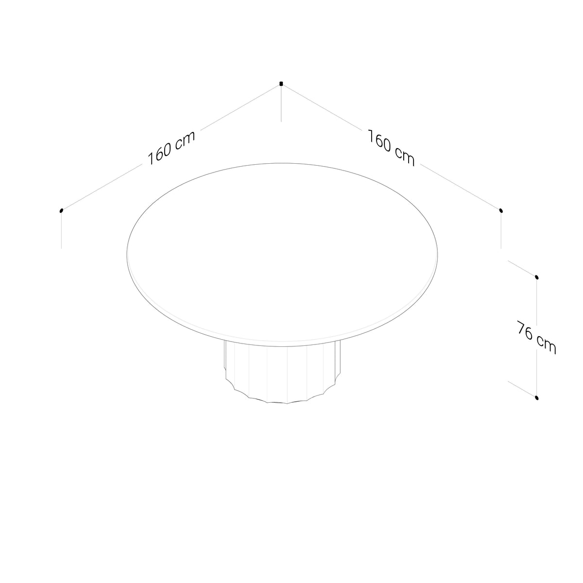 Brooklyn Walnut Round Dining Table