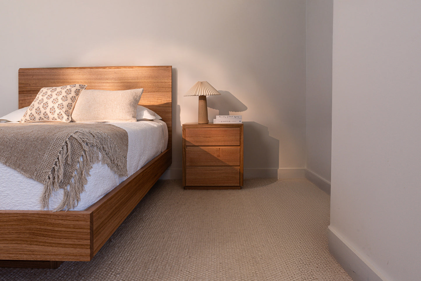 Ex Demo 3 Set of 2 Drawer Cape Town Tasmanian Oak Bedside Table