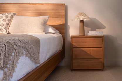 Ex Demo 3 Set of 2 Drawer Cape Town Tasmanian Oak Bedside Table