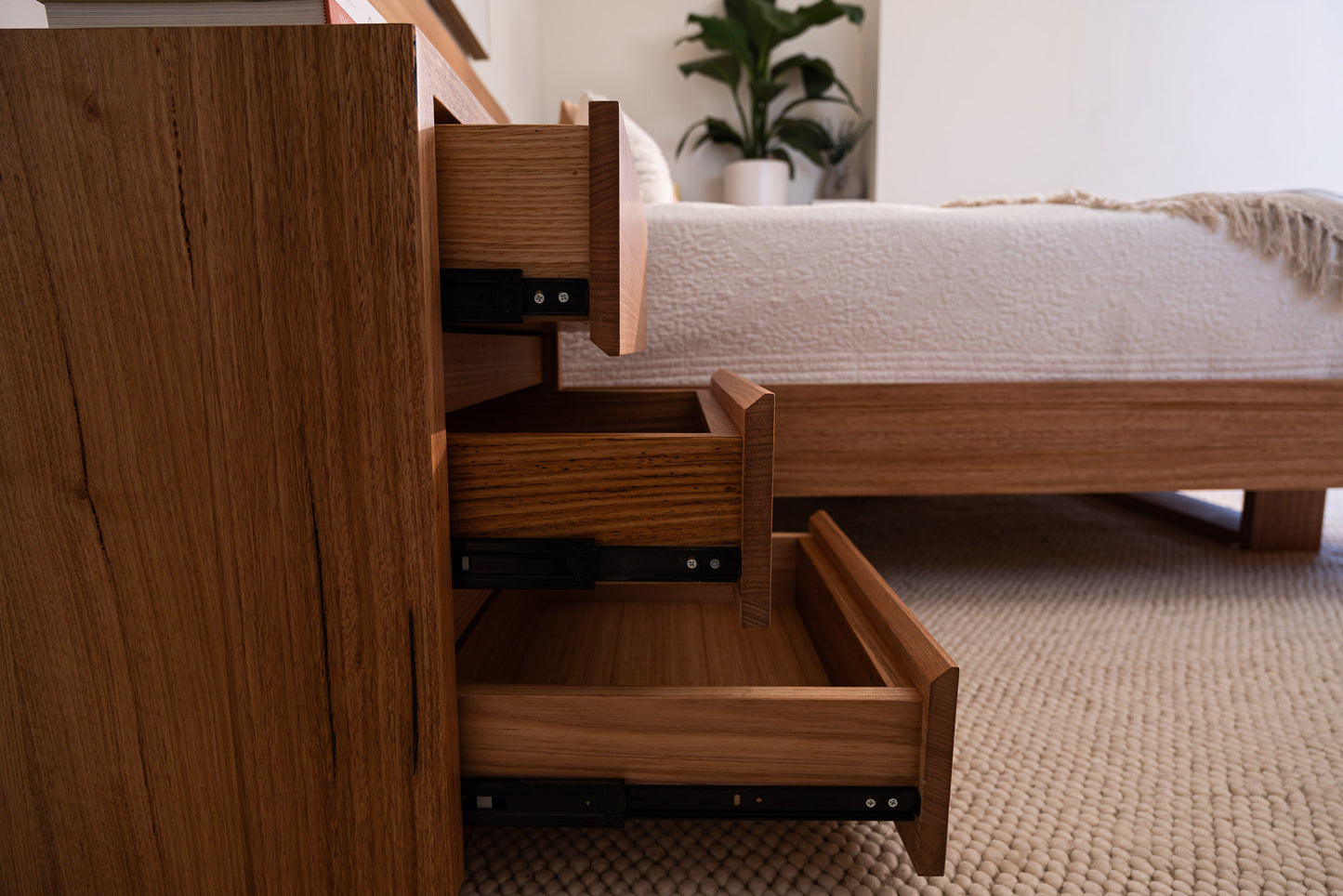 Cape Town Tasmanian Oak Bedside Table