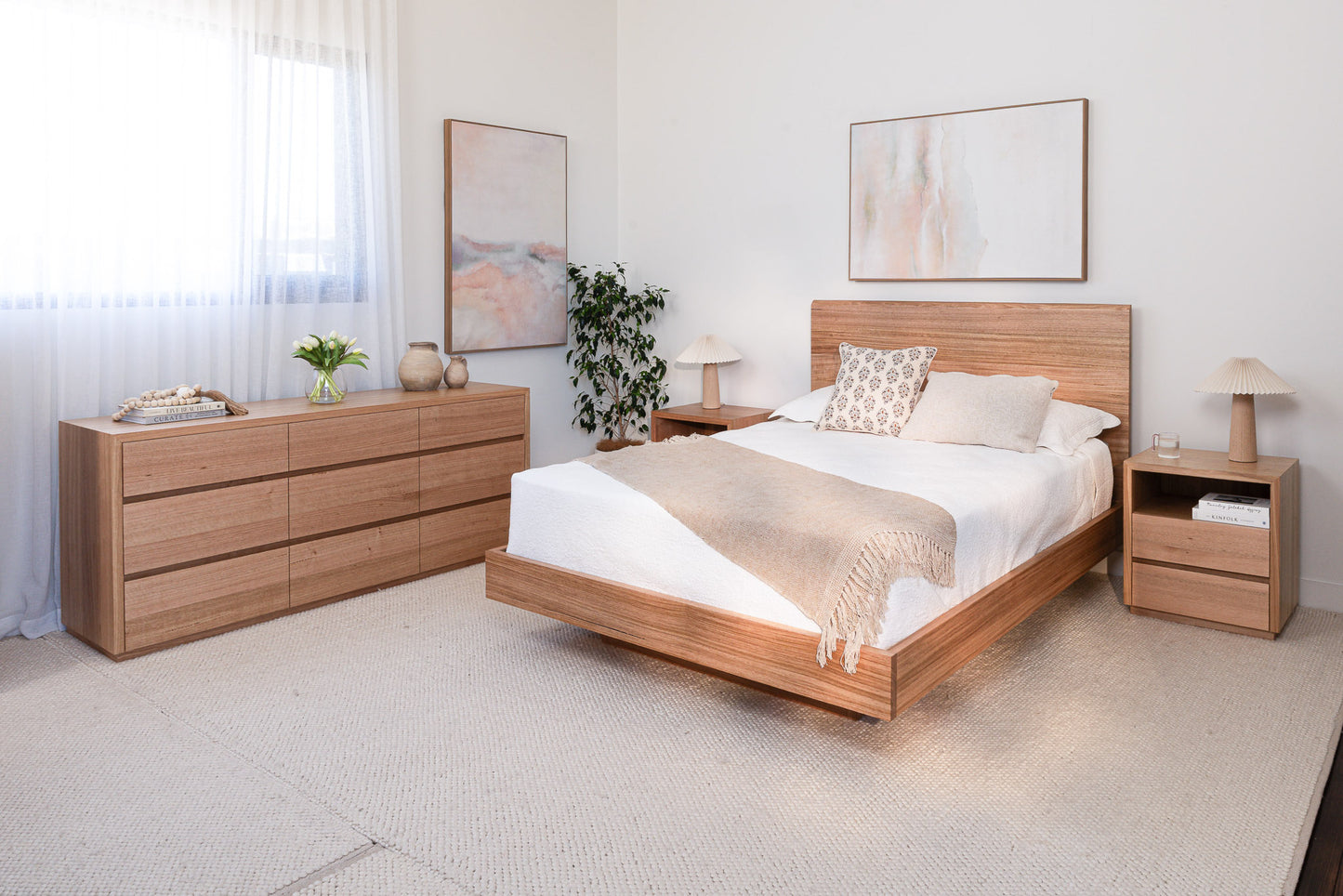 Kobe Live Edge Tasmanian Oak Bed Frame