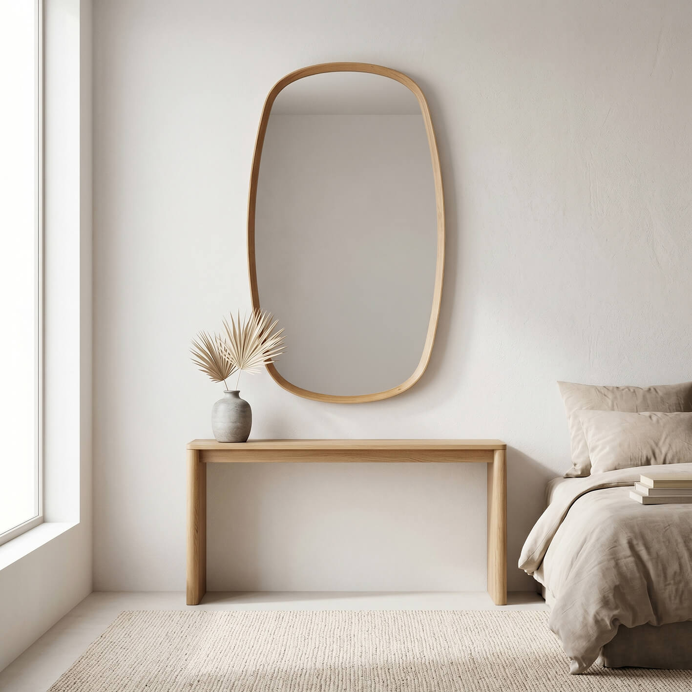 Bridgette American Oak Mirror