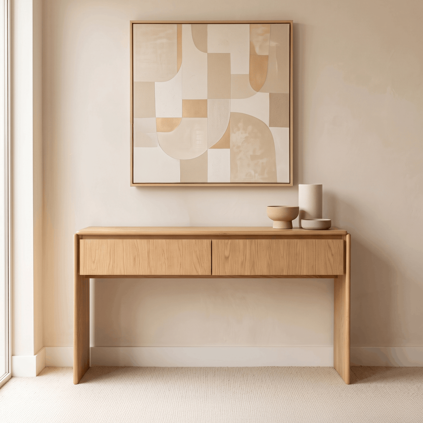 Brooklyn American Oak Hall Table