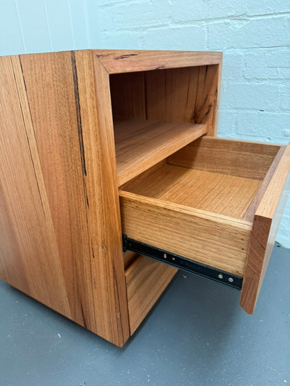 Ex Demo Cape Town Messmate Bedside Table (Honey Oak Stain) - Brisbane Showroom