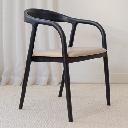 Chelsea Solid American Ash Oak Hardwood Dining Arm Chair