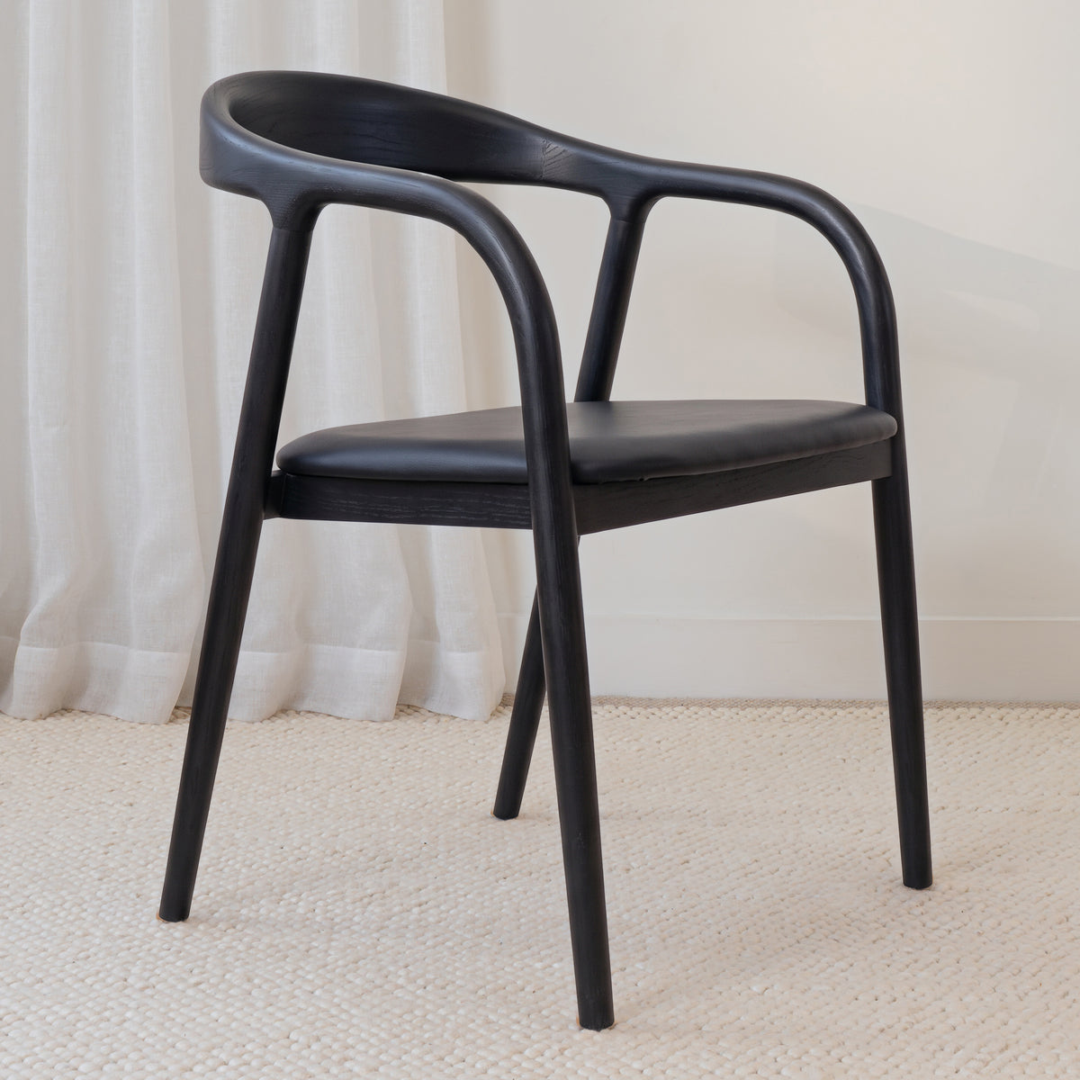 Chelsea Solid American Ash Oak Hardwood Dining Arm Chair