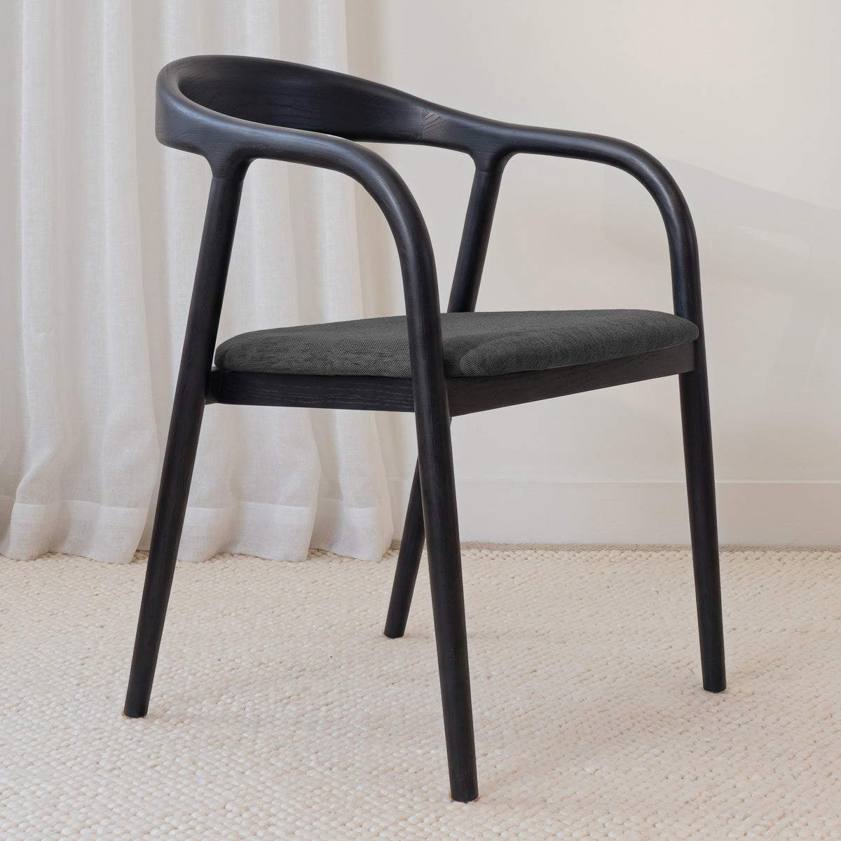 Chelsea Solid American Ash Oak Hardwood Dining Arm Chair