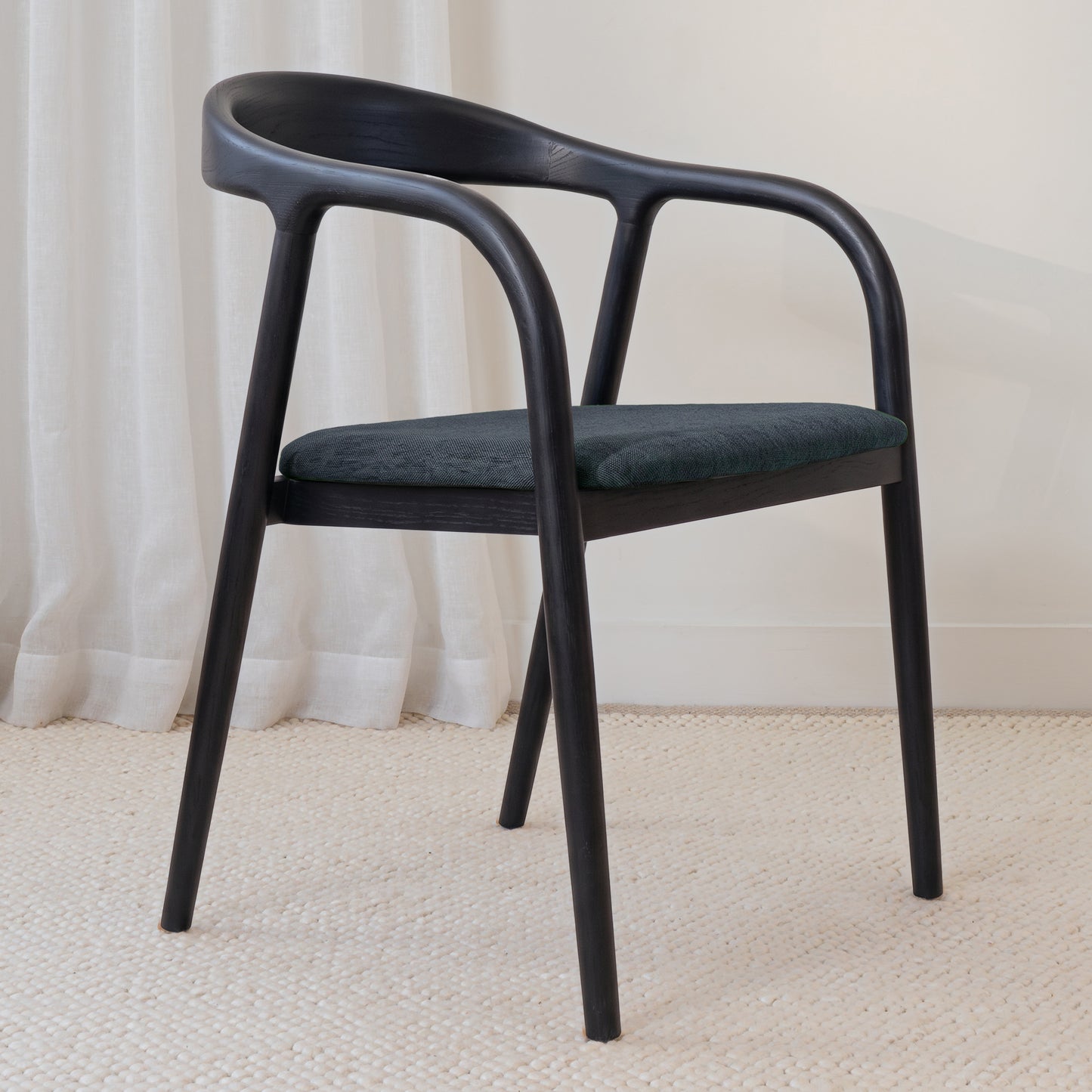 Chelsea Solid American Ash Oak Hardwood Dining Arm Chair