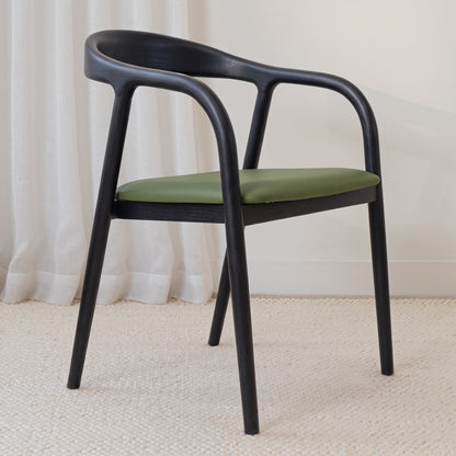 Chelsea Solid American Ash Oak Hardwood Dining Arm Chair