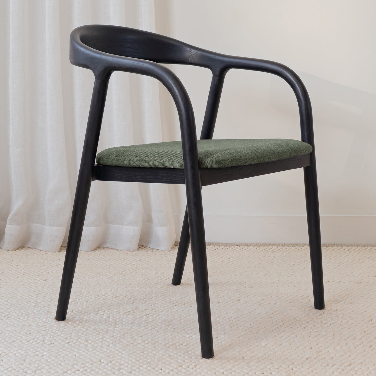 Chelsea Solid American Ash Oak Hardwood Dining Arm Chair