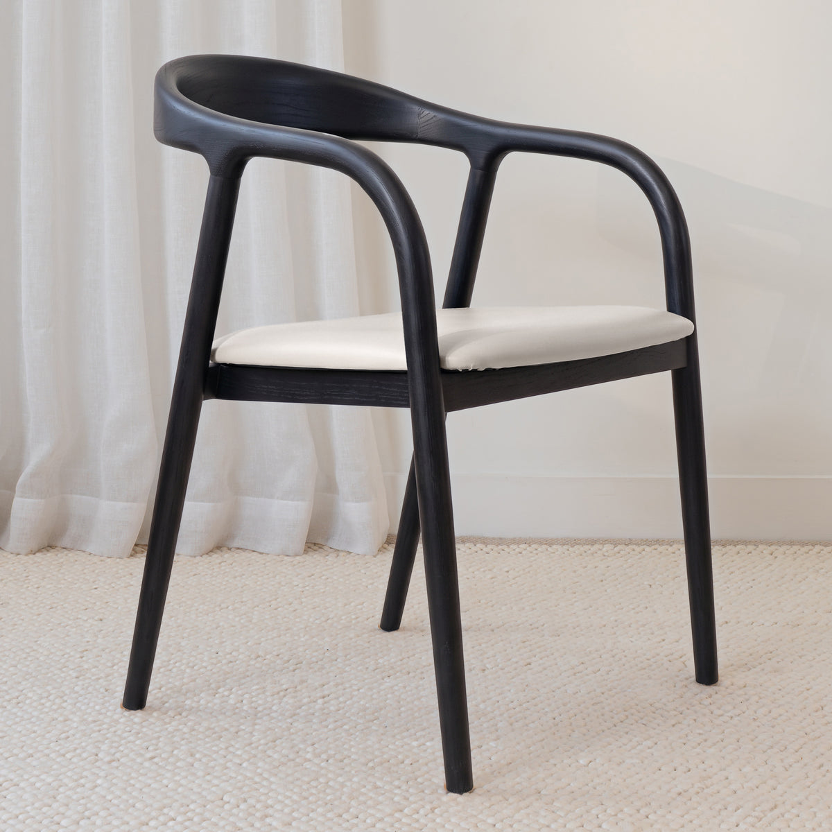 Chelsea Solid American Ash Oak Hardwood Dining Arm Chair