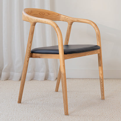 Chelsea Solid American Ash Oak Hardwood Dining Arm Chair