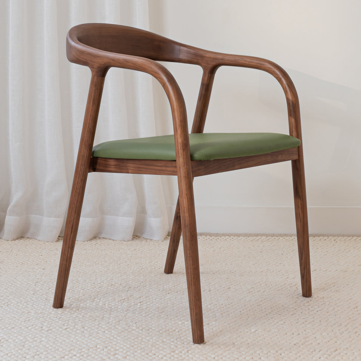 Chelsea Solid American Ash Oak Hardwood Dining Arm Chair