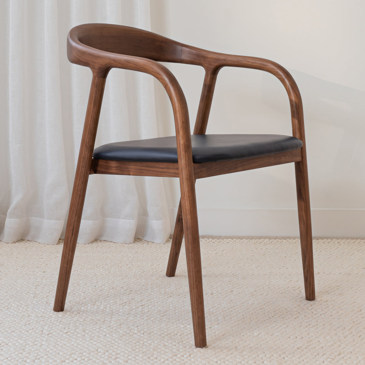 Chelsea Solid American Ash Oak Hardwood Dining Arm Chair