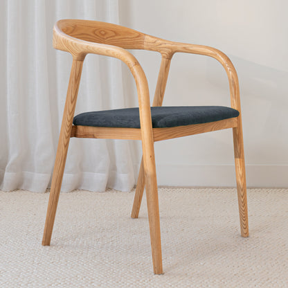 Chelsea Solid American Ash Oak Hardwood Dining Arm Chair