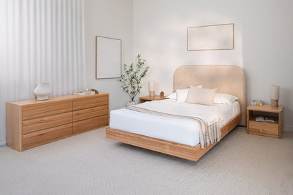 Yakka Curve Tasmanian Oak Feature Grade Bed Frame