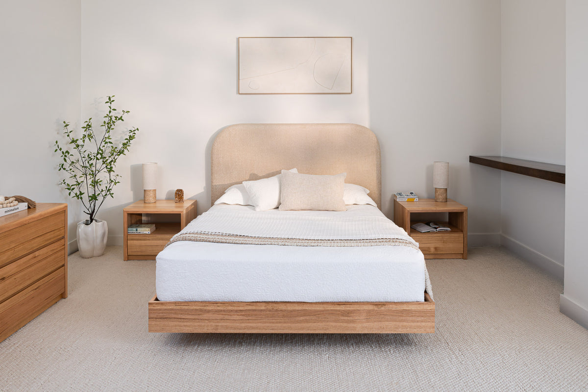 Yakka Curve Tasmanian Oak Feature Grade Bed Frame