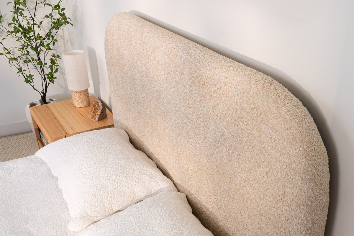Yakka Curve Upholstered Headboard – Headboard Only