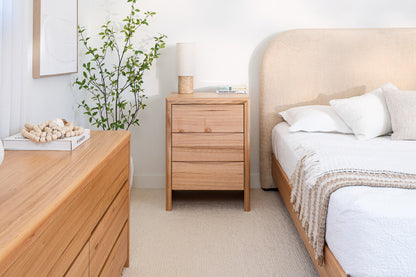 Yakka Cloud Tasmanian Oak Feature Grade Bedside Table