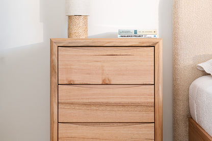Yakka Cloud Tasmanian Oak Feature Grade Bedside Table