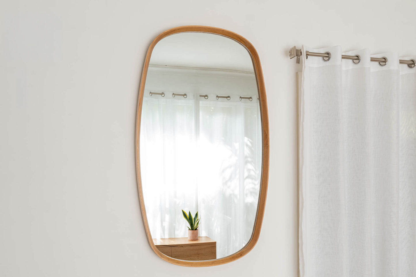 Bridgette American Oak Mirror