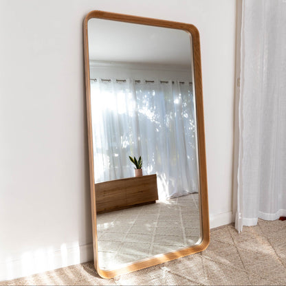 Aleena American Oak Full Length Mirror