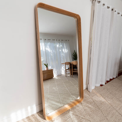Aleena American Oak Full Length Mirror
