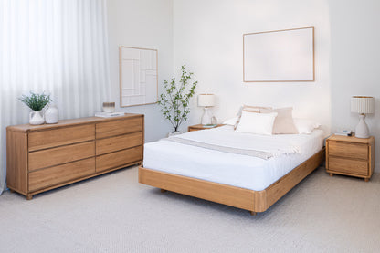Solara Base American Oak Bed Frame