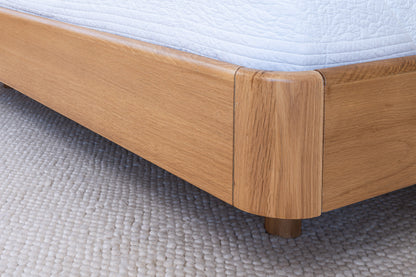 Solara Base American Oak Bed Frame