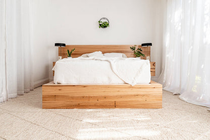 Meadow 2 Drawer Extended Headboard Messmate Bed Frame