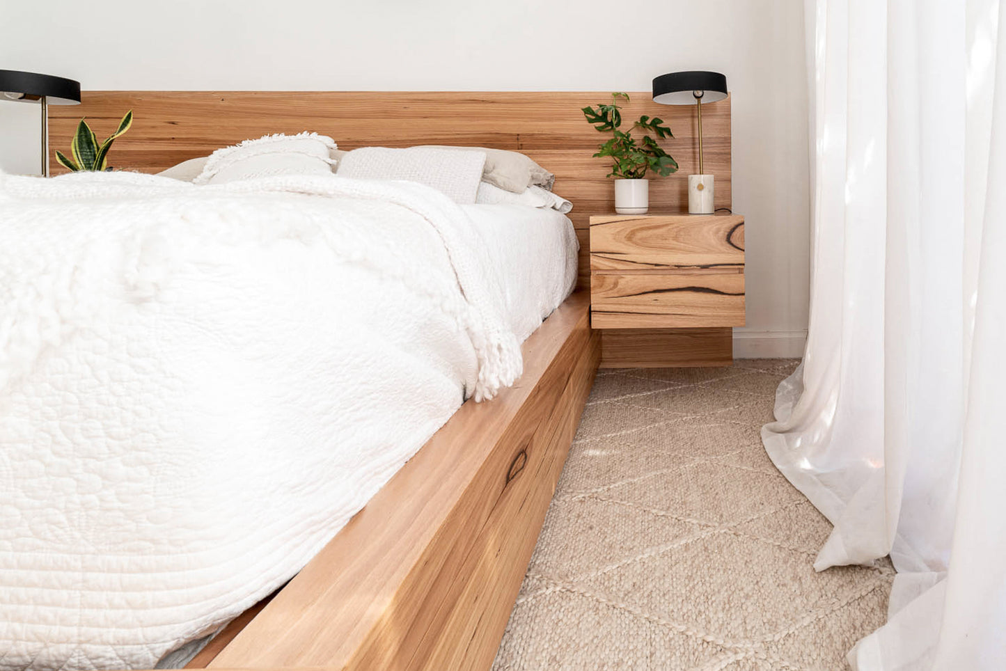 Meadow 2 Drawer Extended Headboard Messmate Bed Frame