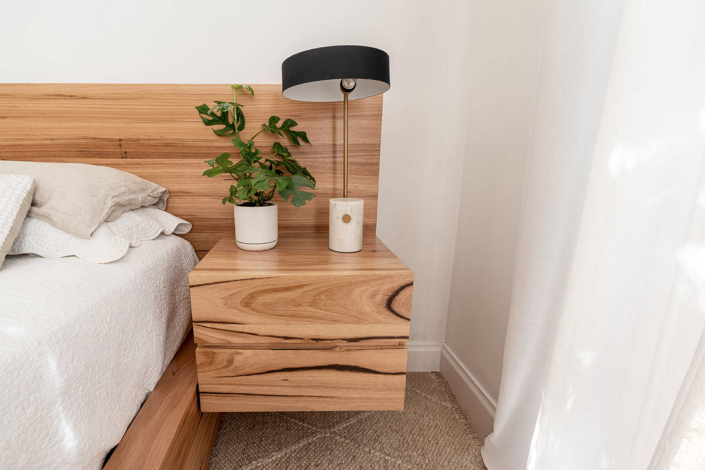 Meadow 2 Drawer Extended Headboard Messmate Bed Frame