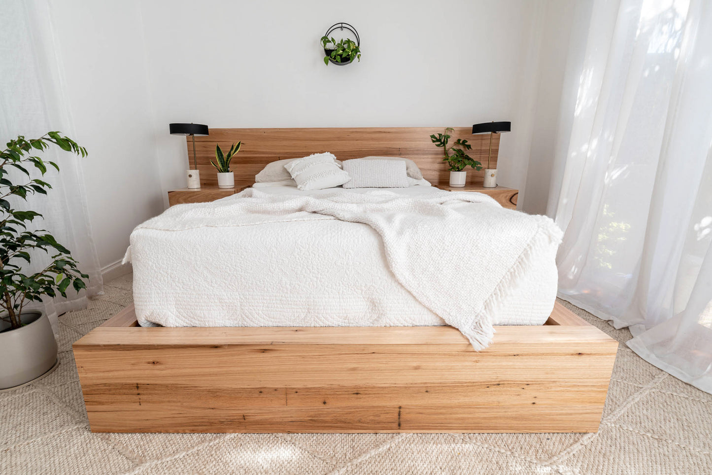 Meadow 2 Drawer Extended Headboard Messmate Bed Frame