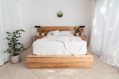 Meadow 2 Drawer Extended Headboard Messmate Bed Frame