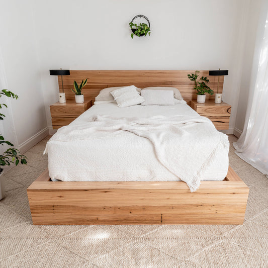 Meadow 2 Drawer Extended Headboard Messmate Bed Frame