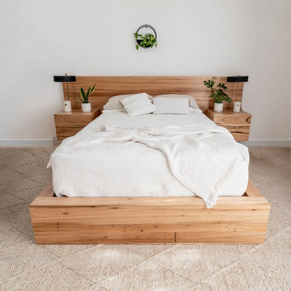 Meadow 2 Drawer Extended Headboard Messmate Bed Frame
