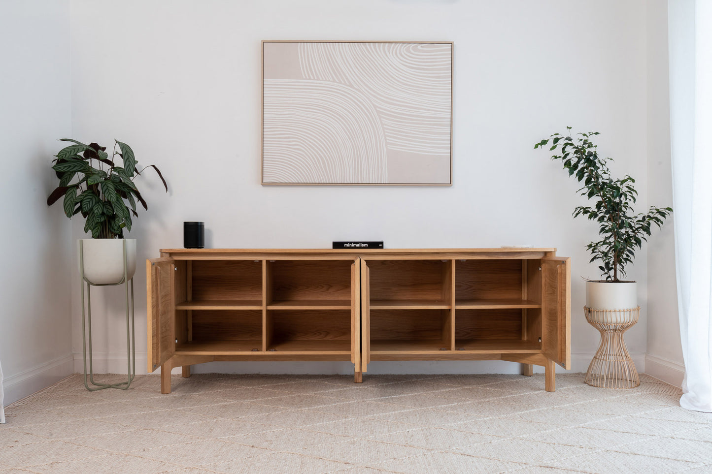 Achilles American Oak Sideboard & Buffet