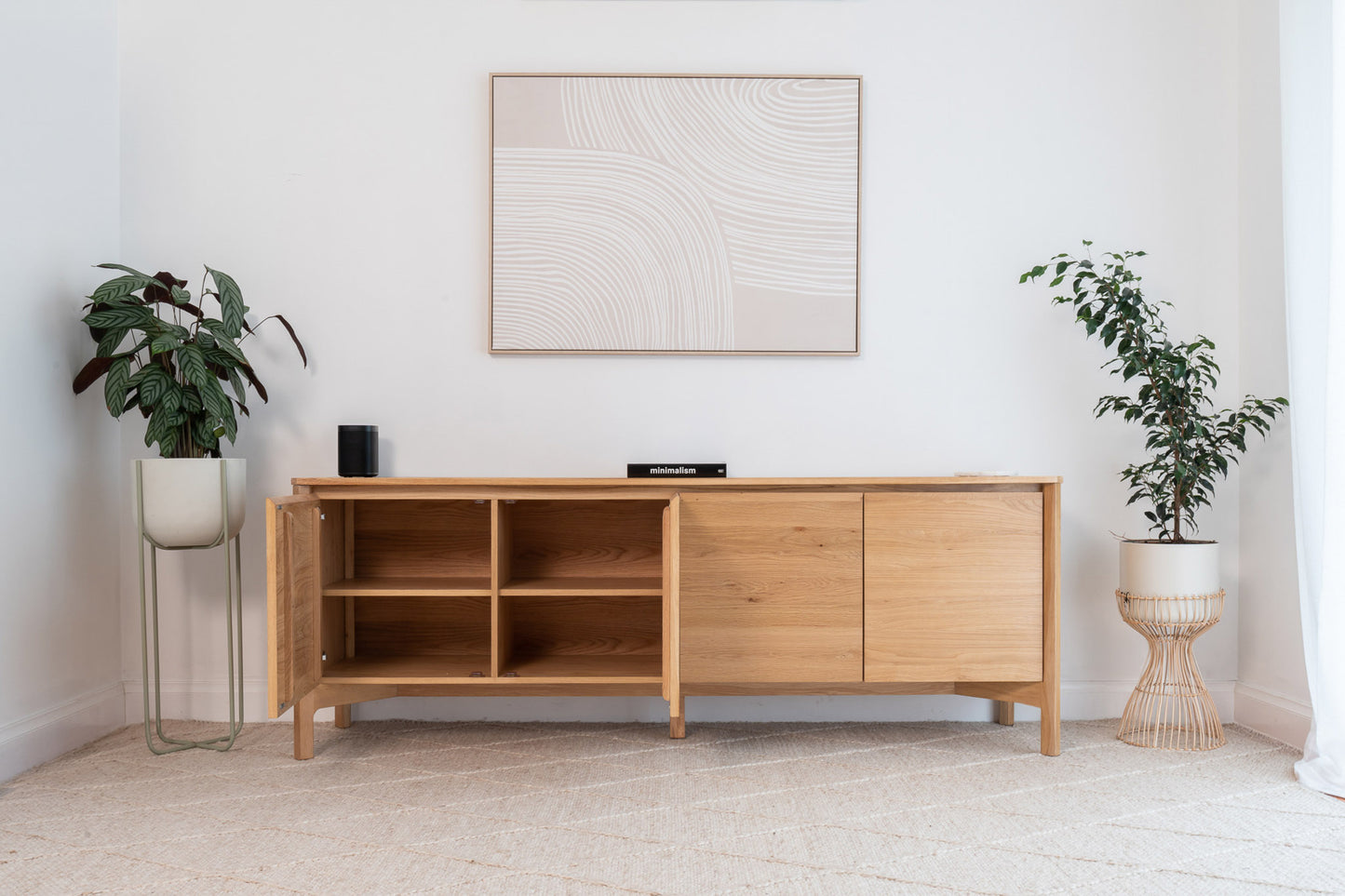 Achilles American Oak Sideboard & Buffet