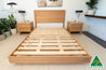 Yakka Timber Headboard Floating Bed Frame (Solid Tasmanian Oak) - Made in Australia