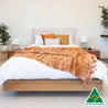 Yakka Upholstered Headboard Floating Bed Frame (Maple) (Solid Tasmanian Oak)- Made in Australia